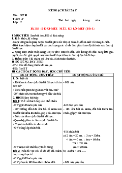 Giáo án buổi chiều môn Toán 2 sách Kết nối tri thức với (Cả năm) | Tuần 27