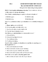 Đề thi thử tốt nghiệp THPT 2025 môn Giáo dục Kinh tế và Pháp luật bám sát đề minh họa - Đề 41