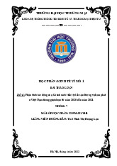 Chính sách tiền tệ và lạm phát | Bài thảo luận kinh tế vĩ mô