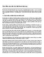 Đặc điểm của dân tộc Việt Nam hiện nay