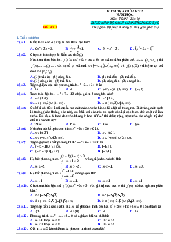 TOP 10 đề kiểm tra giữa học kỳ 2 Toán 10 Chân Trời Sáng Tạo có đáp án và lời giải
