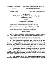 QUYẾT ĐỊNHPhê duyệt Chiến lược phát triển khoa học và công nghệ giai đoạn 2011 – 2020 | Học viện Hành chính Quốc gia