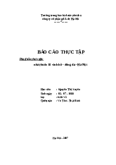 Báo Cáo Thực Tập Nhà Thuốc | Đại học Nguyễn Tất Thành