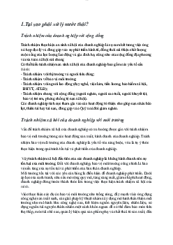 Lý thuyết môn Con ngừi & Môi trường nội dung Trách nhiệm với cộng đồng về "Tại sao phải xử lý nước thải"