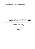 Tài liệu ma trận chéo hóa | môn đại số tuyến tính