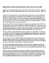 Nghị luận về hiện tượng lười đọc sách chọn lọc hay nhất | Ngữ văn 9