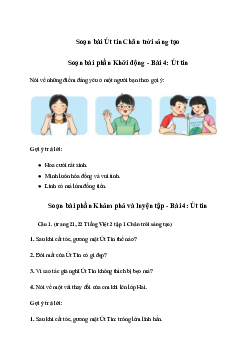 Soạn bài Út Tin trang 21 | Tiếng việt lớp 2 | Chân trời sáng tạo