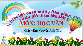 Giáo án điện tử Tiếng việt 1 bài 1 Cánh diều: Học vần: Ai, oi
