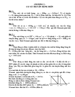 Top 40 Bài tập TRUYỀN ĐỘNG ĐIỆN | Đại học Bách Khoa Hà Nội