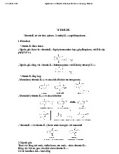 Nghiên cứu về Vitamin K: Phân loại nghiên cứu, Cấu trúc và Tác dụng môn Hóa Dược| Trường Đại học Y Dược, Đại học Quốc gia Hà Nội