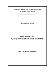 LUẬN VĂN THẠC SĨ TÂM LÝ HỌC | ĐẠI HỌC Y DƯỢC THÀNH PHỐ HỒ CHÍ MINH
