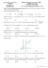 Đề chọn học sinh giỏi tỉnh Toán 12 năm 2024 – 2025 sở GD&ĐT Nam Định
