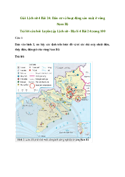 Giải Lịch sử Địa lí lớp 4 Bài 24: Dân cư và hoạt động sản xuất ở vùng Nam Bộ | Chân trời sáng tạo
