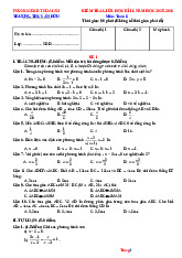 Đề Thi Giữa HK2 Toán 8 THCS Ân Hữu 2025-2026 Có Đáp Án Và Ma Trận
