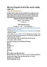 Mẫu hợp đồng dịch thuật tài liệu chuyên nghiệp, chính xác