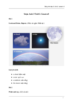 Tiếng Anh lớp 3 Unit 2: Lesson 5 trang 36 Explore Our World