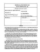 Bài Thi Học Phần Chủ Nghĩa Xã Hội Khoa Học | Đại học Thương Mại