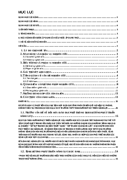 SKKN: Tích hợp giáo dục ứng phó với biến đổi khí hậu và phòng, chống thiên tai trong dạy học địa lí 12 ở trường THPT theo hướng phát triển năng lực