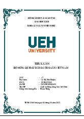 Lịch sử Đảng Cộng sản Việt Nam - Tiểu luận | Lịch sử đảng | Trường Đại học Kinh tế Thành phố Hồ Chí Minh
