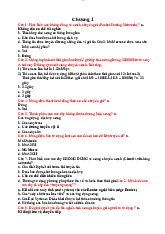 Tài Liệu Trắc Nghiệm: Đề Thi và Đáp Án Các Chương | Môn Mạng máy tính - Đại học Cần Thơ