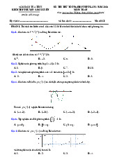 Đề thi thử TN THPT 2025 lần 1 môn Toán khối THPT huyện Cẩm Xuyên – Hà Tĩnh