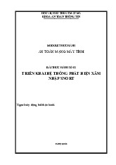 Triển khai hệ thống phát hiện xâm nhập Snort - Học Viện Kỹ Thuật Mật Mã