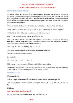 Ôn thi HSG Toán 6 chủ đề: Phương pháp giải các bài toán đếm
