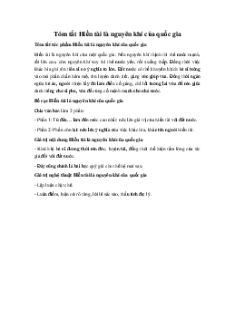 Tóm tắt Hiền tài là nguyên khí của quốc gia Ngữ Văn 10 sách Kết Nối Tri Thức