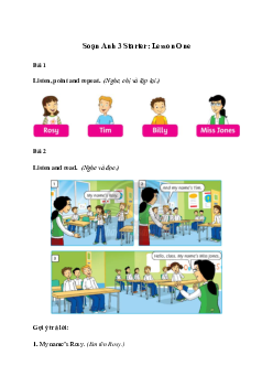 Giải Tiếng Anh lớp 3 Starter: Lesson One | Family and Friends