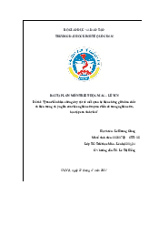 Bài tập lớn triết bản chất và hiện tượng - Triết học Mác Lenin| Đại học Kinh Tế Quốc Dân