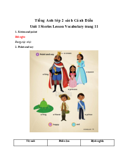 Unit 1 Stories Lesson Vocabulary trang 11 Giải SGK | Tiếng anh 2  Explore our World