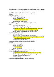 Câu hỏi trắc nghiệm ôn tập học phần Kinh tế chính trị Mac-Lenin | Trường đại học Bách Khoa Hà Nội (Có đáp án)