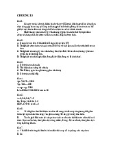 Bài tập chương 13-14-15 môn kinh tế vĩ mô | Đại học Kinh tế Thành phố Hồ Chí Minh