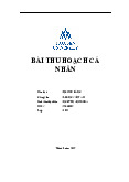 Bài thu hoạch cá nhân p1 - Lịch sử đảng | Đại học Hoa Sen