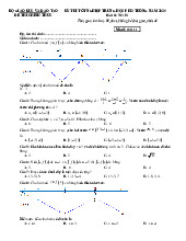 Đề thi tốt nghiệp THPT môn Toán 2025 có đáp án mã đề 111