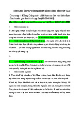 Nội dung ôn tập Môn Lịch sử Đảng | Đại học Công Đoàn