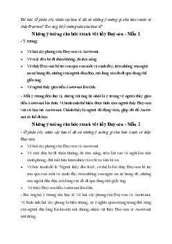 Ở phần (4), nhân vật họa sĩ đã có những ý tưởng gì cho bức tranh vẽ thầy Đuy-sen? | Văn mẫu 7 Kết nối tri thức