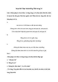 Soạn văn 11 bài Thực hành tiếng Việt trang 24 | Cánh diều