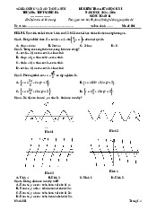 Đề giữa học kỳ 1 Toán 11 năm 2024 – 2025 trường THPT Minh Hà – Hà Nội