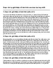 Đoạn văn tự giới thiệu về bản thân em chọn lọc hay nhất | Tiếng Việt 3