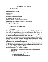 Bệnh án Tăng huyết áp | Bệnh án Ngoại khoa | Y tế - Sức khỏe