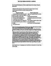 BT nhóm Chương 3: Kinh Tế Chính Trị và Giá Trị Thặng Dư