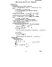 Tóm tắt công thức môn Xác suất thống kê| Trường Đại học Ngoại Thương