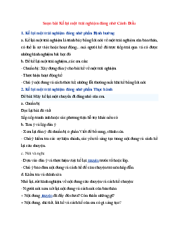Soạn bài Viết bài văn kể lại một trải nghiệm đáng nhớ | Ngữ Văn 6 Cánh Diều tập 2