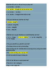 Trắc nghiệm về Xâu | Đại học Bách Khoa Hà Nội