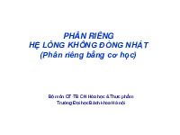 Phân riêng hệ lỏng không đồng nhất | Bài giảng môn quá trình thiết bị | Đại học Bách khoa hà nội