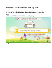 10 File PPT chủ đề 20/10 năm 2025 hay nhất