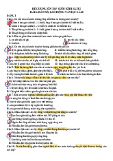 Đề Cương Ôn Tập Cuối Kì Địa Lí 12