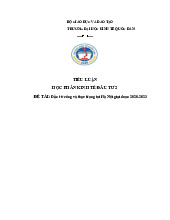 Đầu tư công và thực trạng tại Hà Nội giai đoạn 2020-2023 | Môn Kinh tế đầu tư - Đại học Kinh Tế Quốc Dân