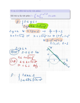 Đổi thứ tự lấy tích phân - Giải Tích | Trường Đại học CNTT Thành Phố Hồ Chí Minh